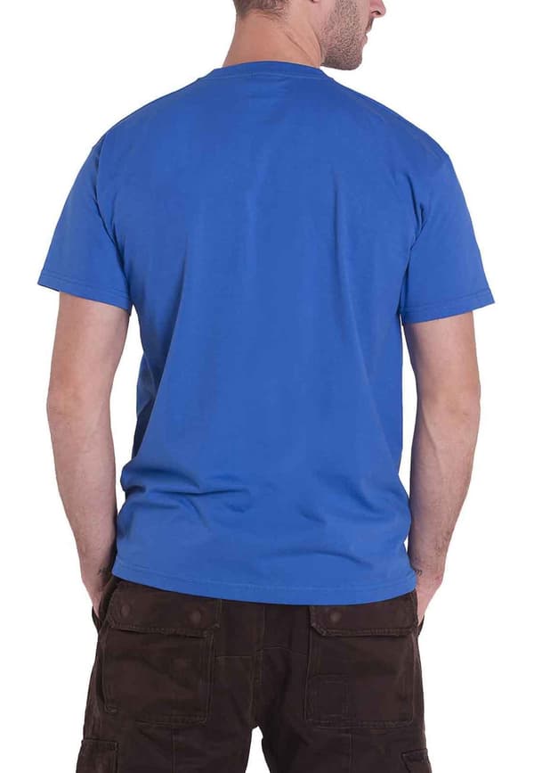 Godflesh T Shirt Hymns Band Logo Official Mens Blue