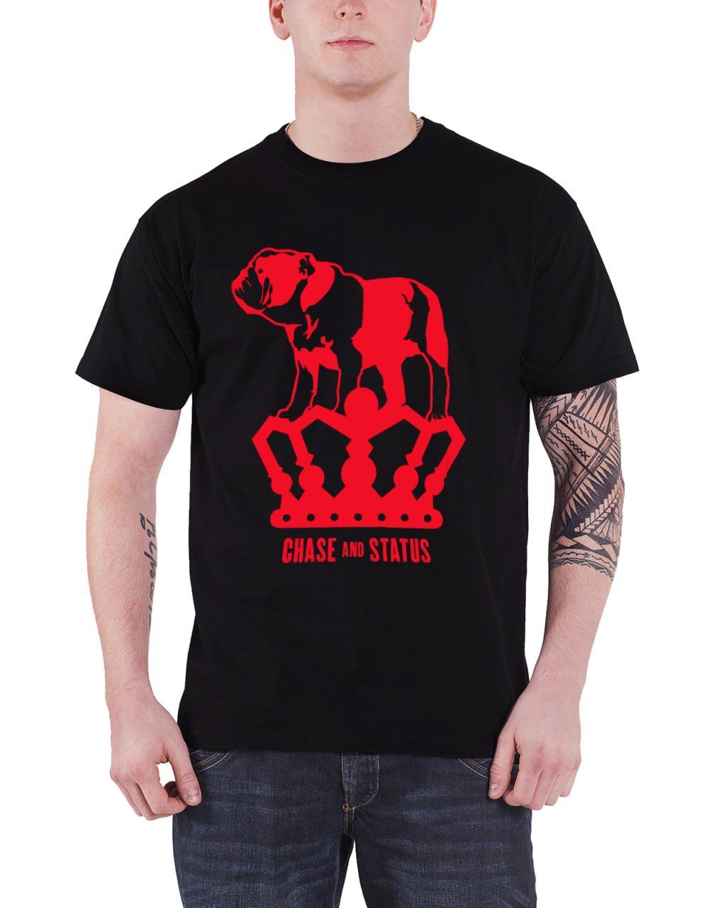 Chase and Status T Shirt Bulldog Logo Official Unisex Black
