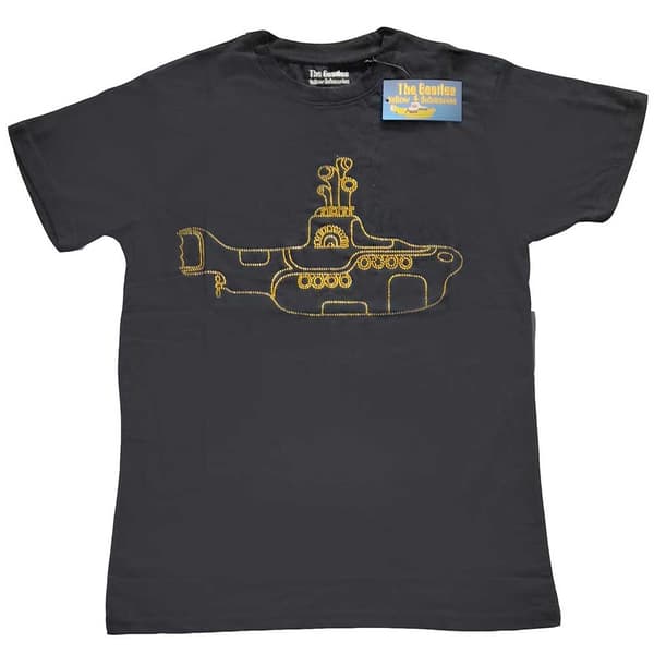 The Beatles Unisex T-Shirt: Yellow Submarine (Diamante) (Large)