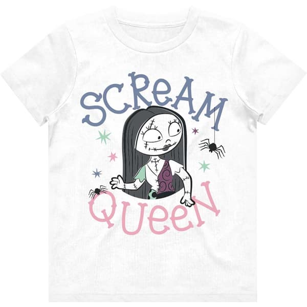 Disney Kids Girls T-Shirt: The Nightmare Before Christmas Scream Queen (5-6 Years)
