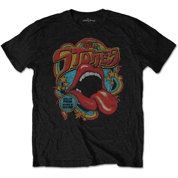The Rolling Stones Unisex T-Shirt: Retro 70s Vibe (Plus Sizes & Soft Hand Inks) (XXXXX-Large)