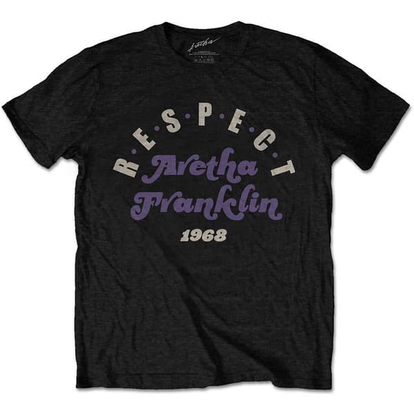 Aretha Franklin Unisex T-Shirt: Respect (Large)