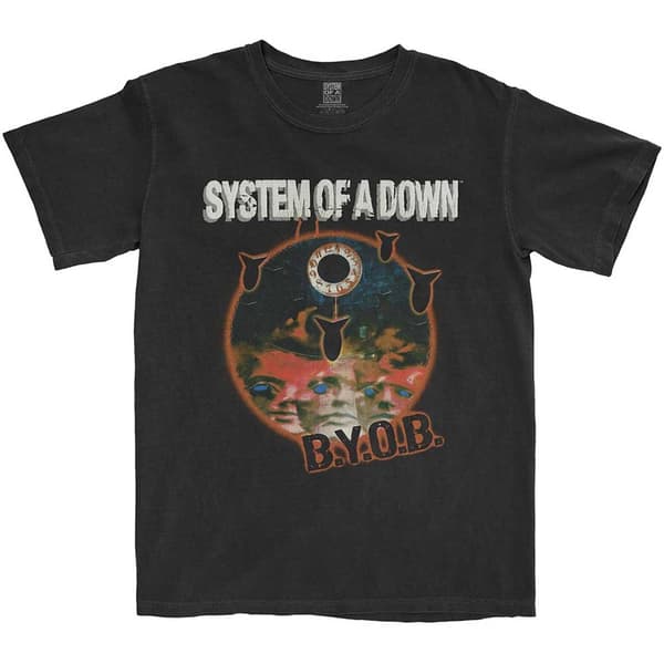 System Of A Down Unisex T-Shirt: BYOB Classic (Large)