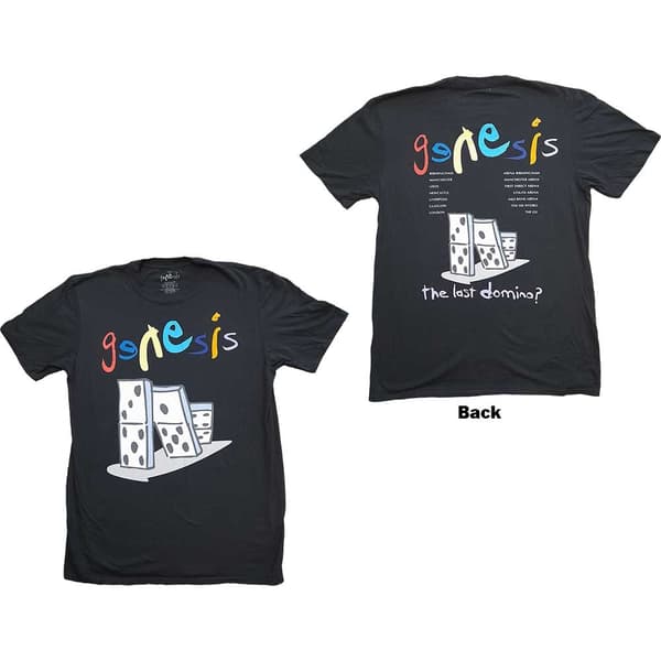 Genesis Unisex T-Shirt: Back Print (Back Print & Ex-Tour) (Medium)