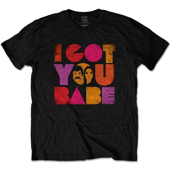 Sonny & Cher Unisex T-Shirt: I Got You Babe (Small)