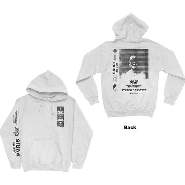PVRIS Unisex Pullover Hoodie: Use Me Copyright (Back & Sleeve Print) (X-Large)
