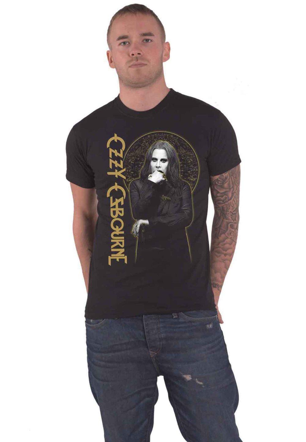 Ozzy Osbourne T Shirt Patient No. 9 Gold Graphic Logo Official Mens Black