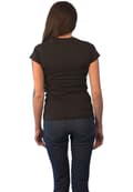 Miniatyrbild 2 av 4: Prince T Shirt Purple Symbol Diamante Logo Official Womens Skinny Fit Black
