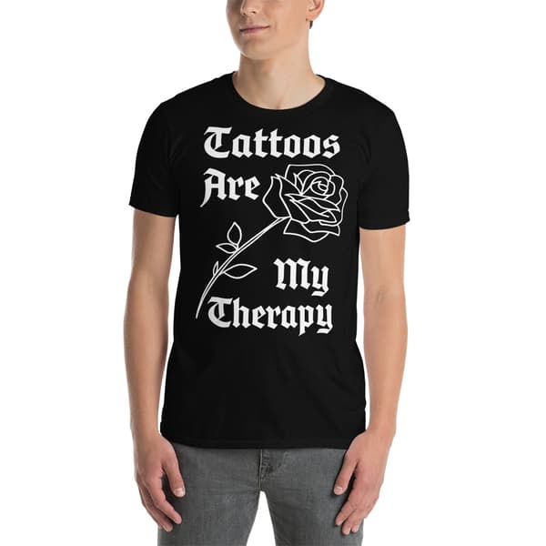 Tattoos Are My Therapy T-shirt Svart