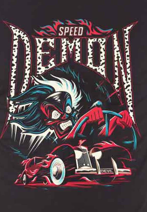 101 Dalmatians Cruella Speed Demon T Shirt
