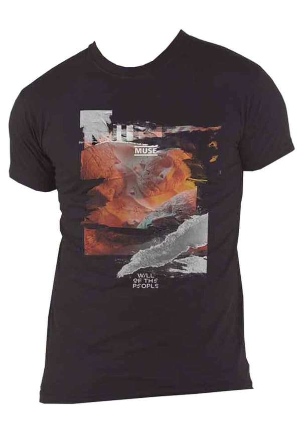 Muse T Shirt Will of the People Band Logo Official Mens Black
