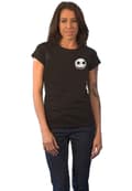 Miniatyrbild 1 av 4: The Nightmare Before Christmas T Shirt Jack Skull Pocket Logo Womens skinny Fit