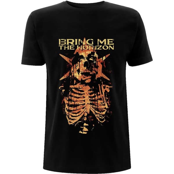 Bring Me The Horizon Unisex T-Shirt: Skull Muss (Medium)