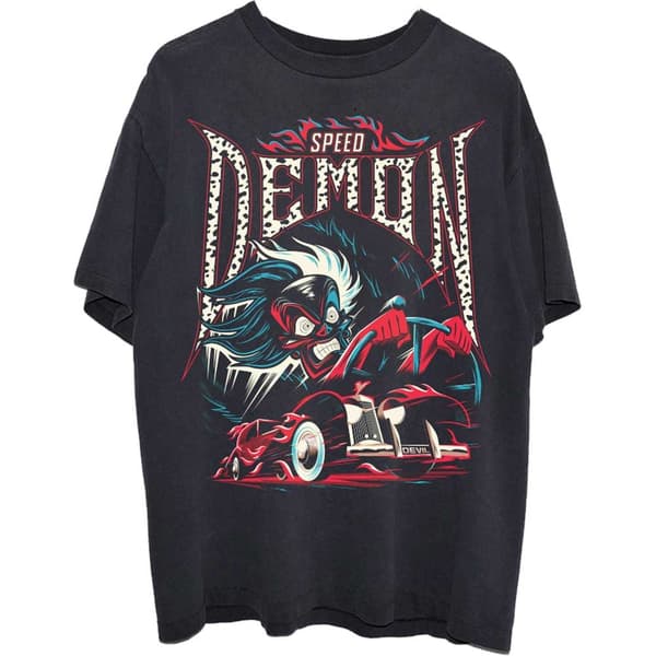 Disney Unisex T-Shirt: 101 Dalmations Cruella Speed Demon (Small)