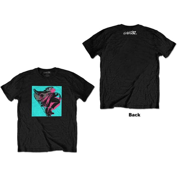 Gorillaz Unisex T-Shirt: Now Now Logo (Back Print) (XX-Large)