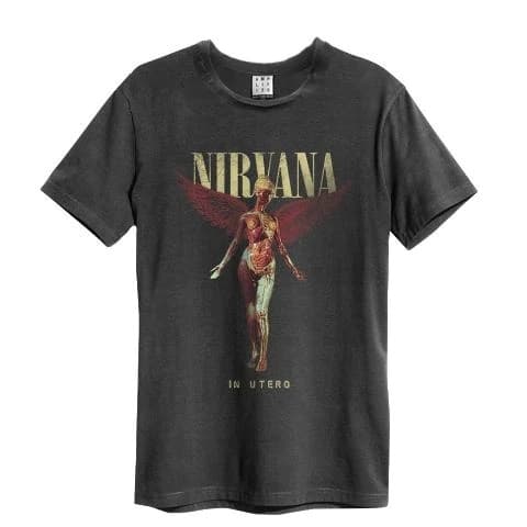 Nirvana: In Utero Colour Amplified Vintage Charcoal Medium T Shirt