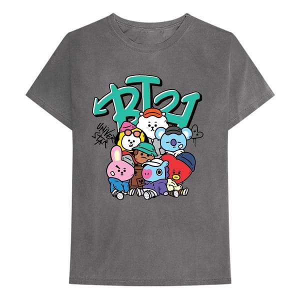 BT21 Unisex T-Shirt: Street Mood Group (XX-Large)