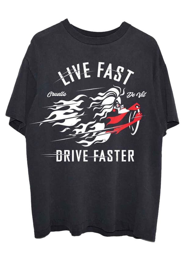 101 Dalmations Cruella Live Faster T Shirt
