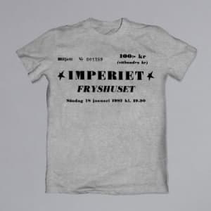 Imperiet - T-shirt Fryshuset Konsertbiljett