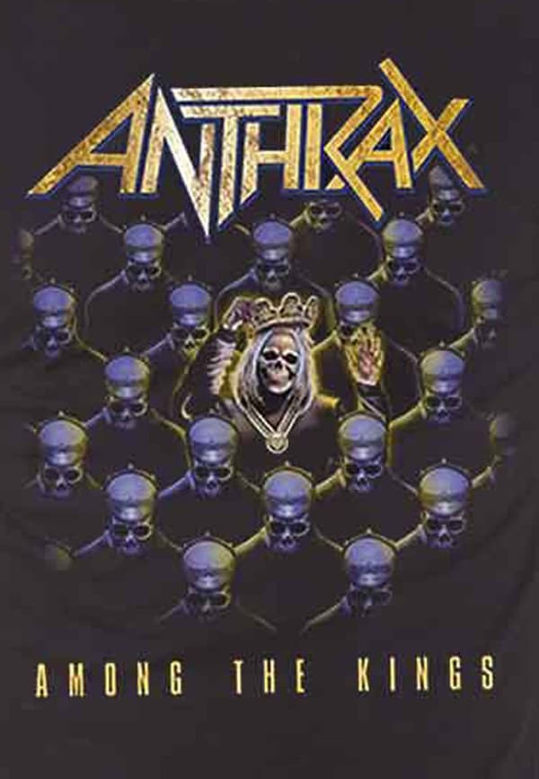 Anthrax T Shirt Among The Kings Band Logo Official Mens Black