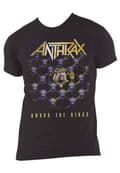 Miniatyrbild 4 av 4: Anthrax T Shirt Among The Kings Band Logo Official Mens Black