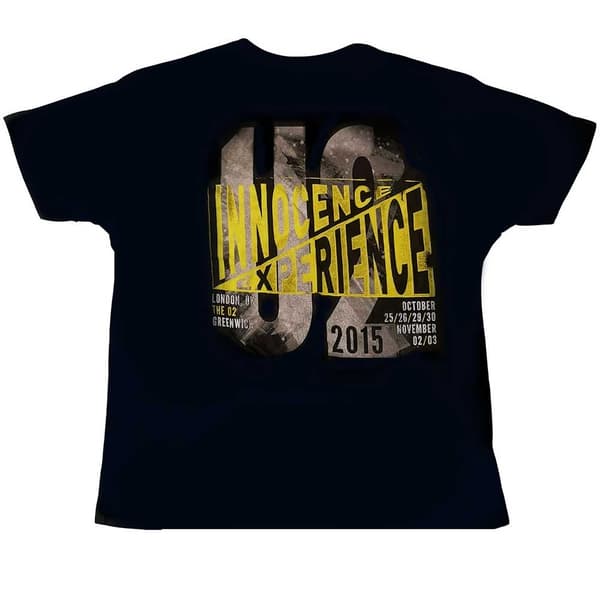 U2 Unisex T-Shirt: I+E London Event 2015 (X-Large)