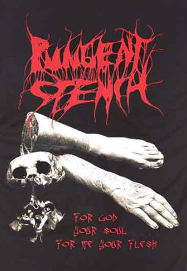 Pungent Stench T Shirt For God Your Soul Band Logo Official Mens Black
