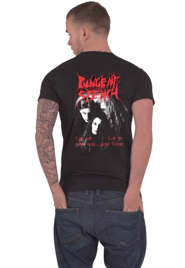 Pungent Stench T Shirt For God Your Soul Band Logo Official Mens Black