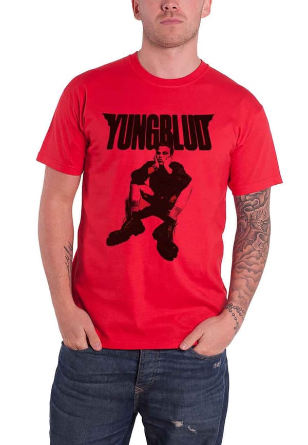 Yungblud T Shirt R-U-OK? Logo Official Mens Red