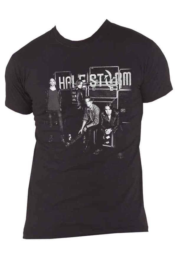 Halestorm T Shirt The Wild Cover Band Logo Official Unisex Black