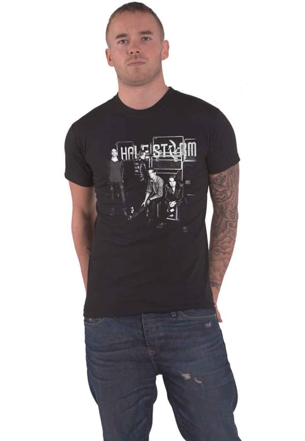 Halestorm T Shirt The Wild Cover Band Logo Official Unisex Black Black L