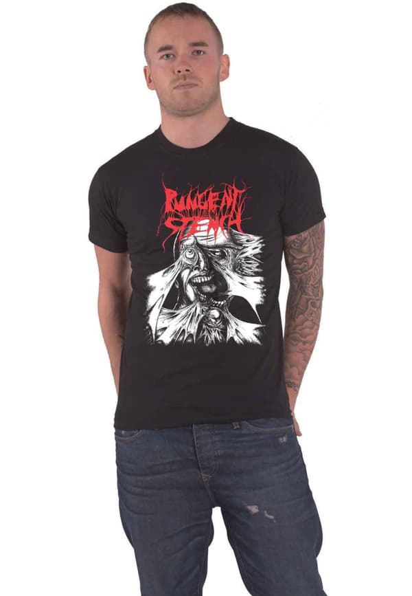 Pungent Stench T Shirt First Recordings Band Logo Official Mens Black