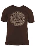 Miniatyrbild 4 av 4: Black Sabbath T Shirt Henry Pyramid Emblem Band Logo Official Unisex Brown