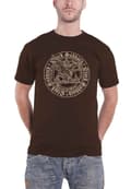 Miniatyrbild 1 av 4: Black Sabbath T Shirt Henry Pyramid Emblem Band Logo Official Unisex Brown