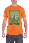 Miniatyrbild 1 av 4: Fleetwood Mac T Shirt Tour 1970 Peacock Band Logo Official Unisex Orange