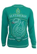 Miniatyrbild 1 av 4: Harry Potter Christmas Jumper Slytherin Crest Official Unisex Green Ugly Sweater