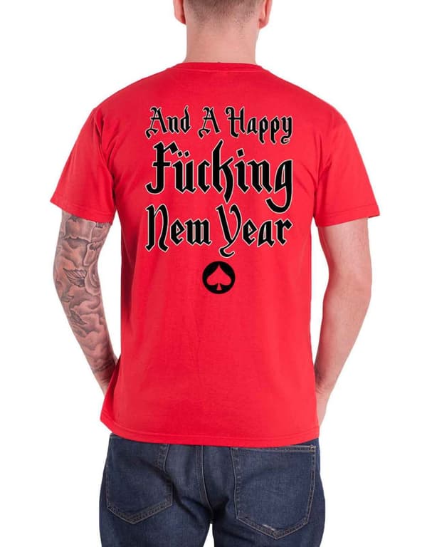 Motorhead T Shirt Christmas Band Logo Official Mens Red