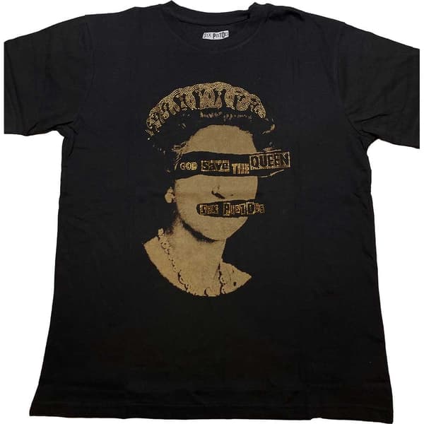 The Sex Pistols Unisex T-Shirt: God Save The Queen (Diamante) (Medium)