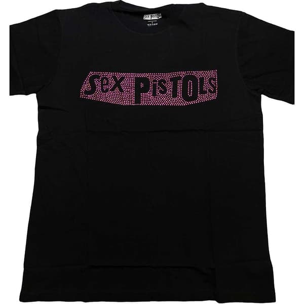 The Sex Pistols Unisex T-Shirt: Logo (Diamante) (Medium)