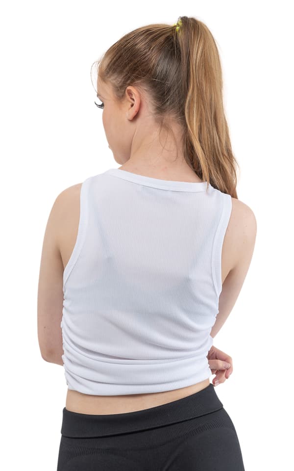Nightmare Before Christmas Vest Jack Sally Cropped Girls Womens White