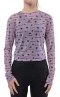 Miniatyrbild 3 av 4: Beetlejuice Mesh Top Beetle Print Cropped Christmas Girls Womens Purple