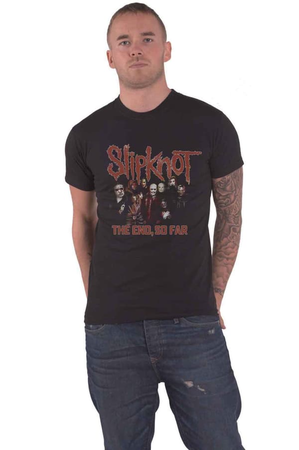 Slipknot T Shirt The End So Far Group Band Logo Photo Official Unisex Black