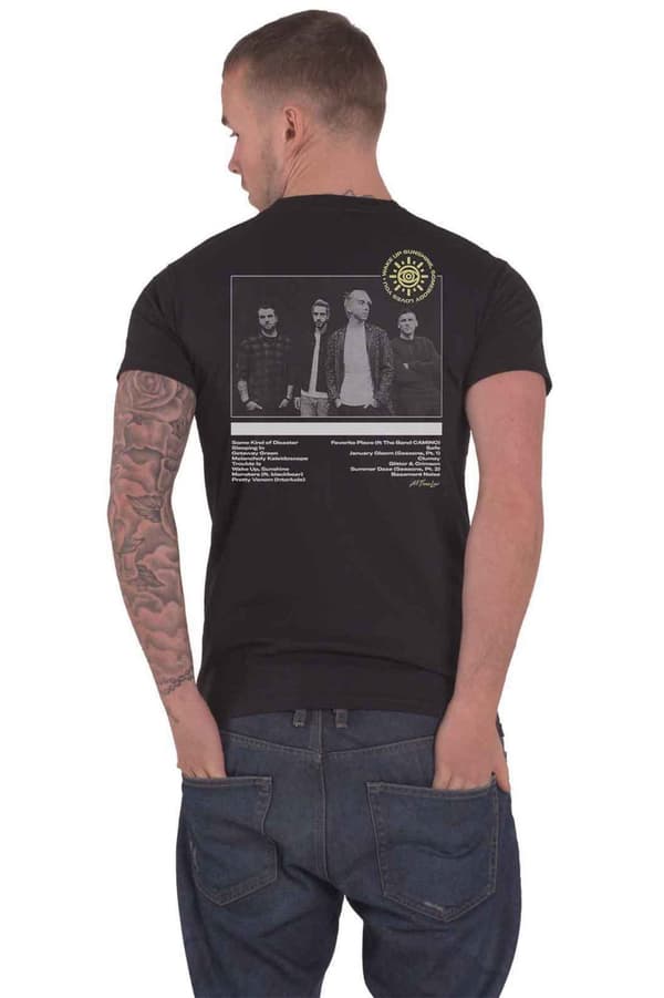 All Time Low T Shirt Wake Up Sunshine Track List Official Unisex Black