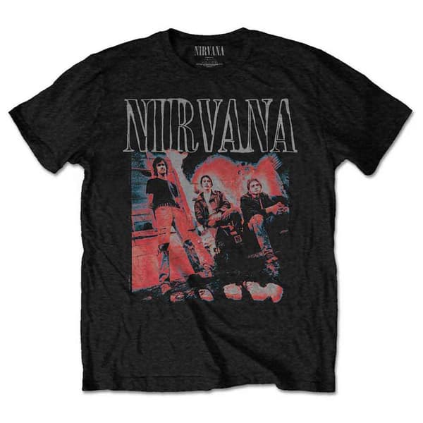 Nirvana T Shirt Kris Standing Photo Band Logo Official Unisex Black