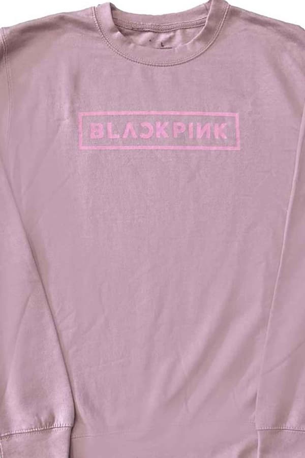 BlackPink Sweatshirt Band Logo Official Unisex Pink