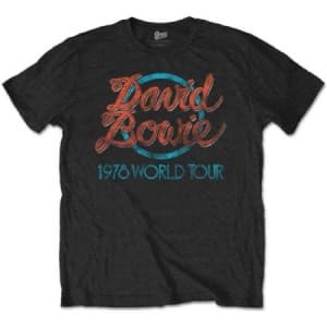 David Bowie - Unisex Tee: 1978 World Tour