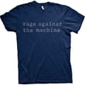 Miniatyrbilde 1 av 4: Rage Against The Machine - Original Logo Blue Uni T-Shirt
