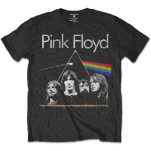 Pink Floyd - Pink Floyd Kids T-Shirt: DSOTH Band & Pulse 5-6 år