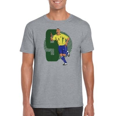 Ronaldo Brasilien Svart T-shirt