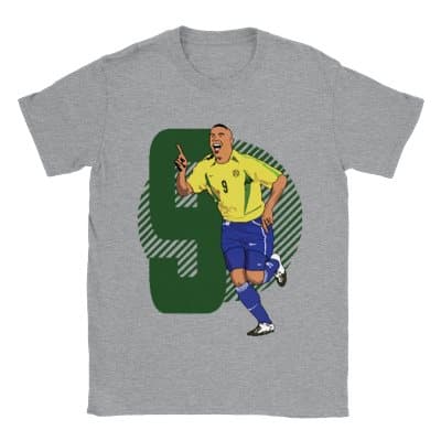 Ronaldo Brasilien Svart T-shirt